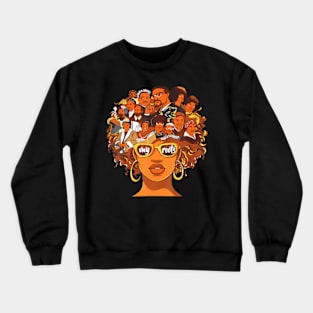 Roots Black History Month African I Love My Roots Crewneck Sweatshirt